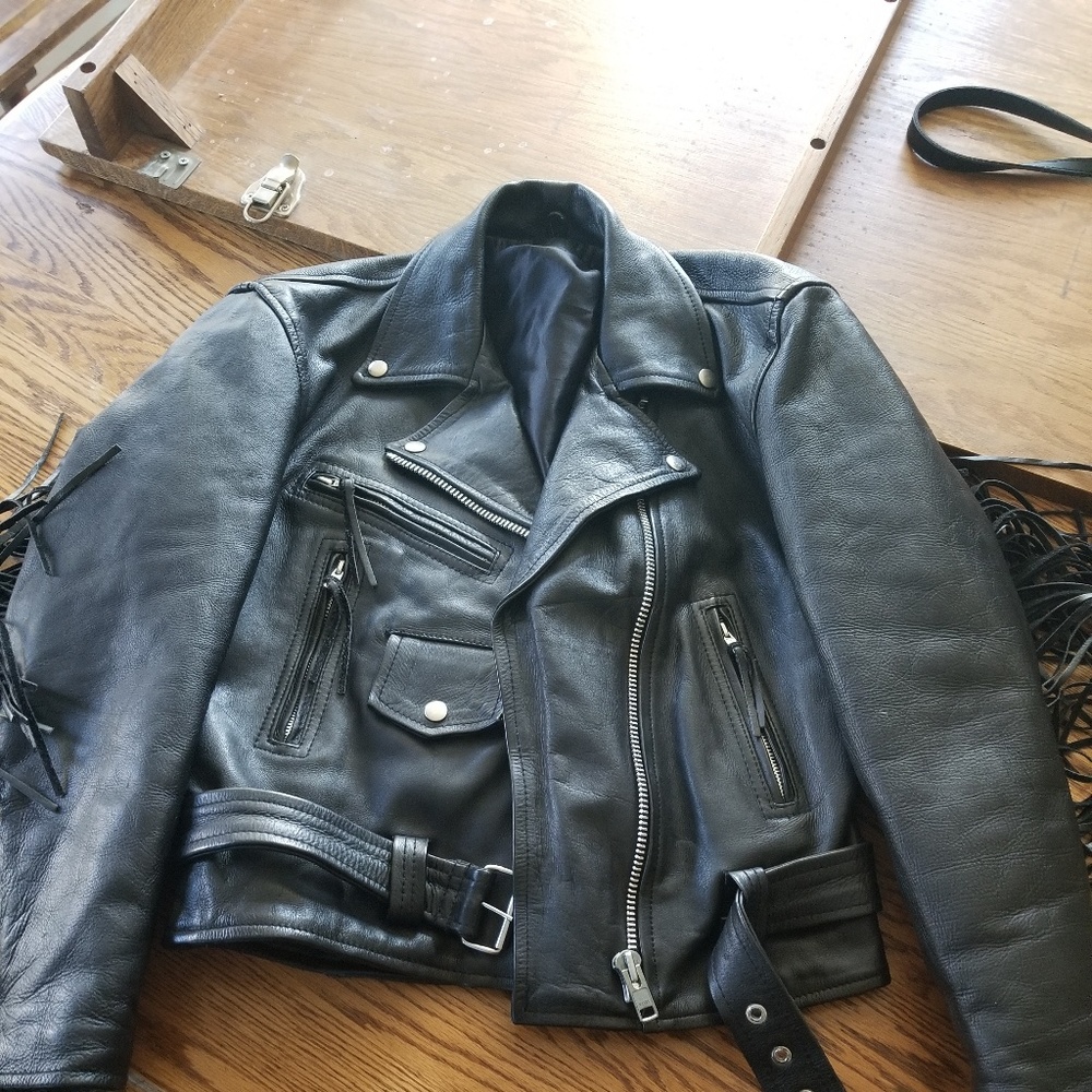 TWO small leather Jackets